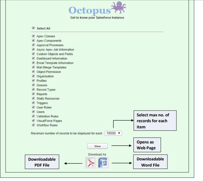 Octopus Appexchange App