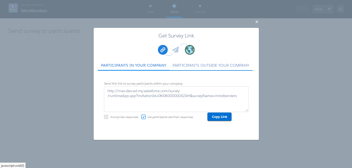 Survey in Salesforce
