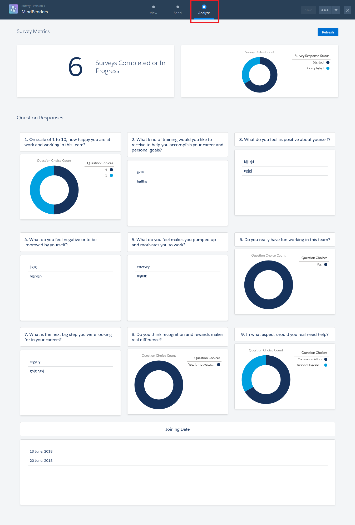 Survey in Salesforce